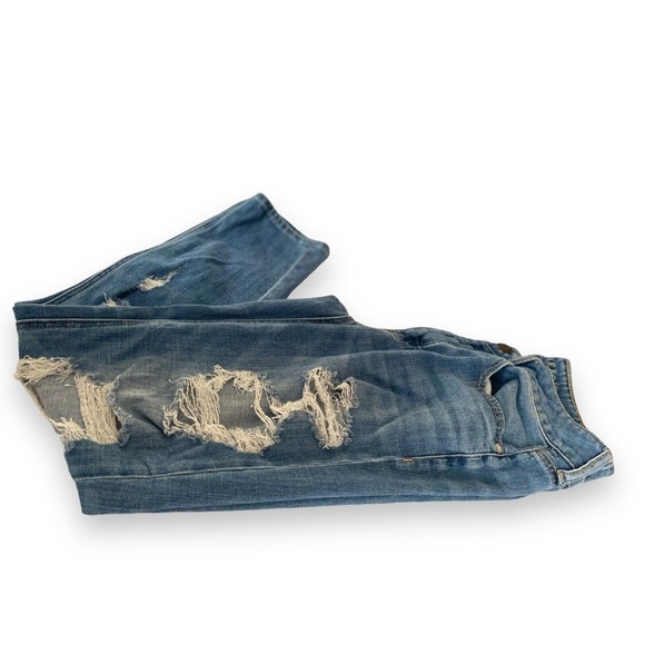 Preowned American Eagle Distressed Sz 2 Women's Comfortable Regular Fit Jeans - Picture 10 of 12